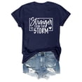 thumbnail image 5 of Ankishi Funny Tshirt Women Stronger Than The Storm Summer Graphic Tees Casual Crew Neck Tops Short Sleeve for Travel Dating, 5 of 7