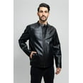 thumbnail image 2 of First Manufacturing WBM-2008VGL-S-BLK Oliver Vegan Faux Leather Jacket for Men, Black - Small, 2 of 7