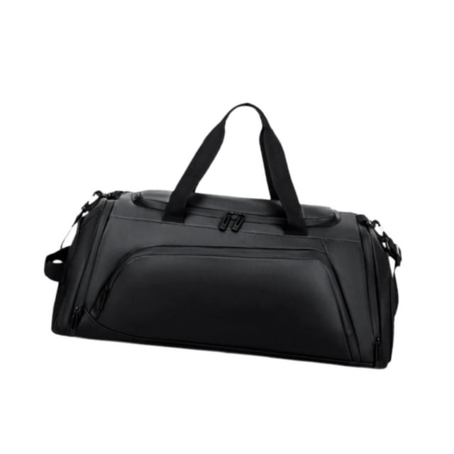 Bolsa de viaje Zulema bolsa de entrenamiento bolsa deportiva para gimnasio con compartimento para zapatos Negro