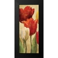 thumbnail image 2 of Hageman, Marilyn 10x18 Black Modern Framed Museum Art Print Titled - Tulip Fantasy on Cream II, 2 of 5