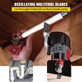 thumbnail image 2 of KFFKFF 100PCS Oscillating Saw Blades, Quick Release Multitool Blades Kit, HCS Tool Blades for Wood Plastic, Compatible with Dewalt Dremel Fein Worx Bosch, 2 of 9