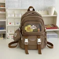 thumbnail image 4 of Mochilas informales de gran capacidad con compartimento interior y tapa blanda, gran oferta, para mujer, mochilas de nailon con cremallera, 4 of 5