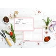 thumbnail image 4 of Inkdotpot 4x6 Inch Recipe Cards (Set of 50) , Thick Double Sided Premium Card Stock- Modern Style White Recipe Notecards for Weddings- Bridal- Baby Shower - Baby Pink Border Theme, 4 of 6