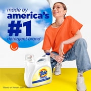 Tide Simply Liquid Laundry Detergent, Free & Sensitive, 85 Loads, 107 fl oz