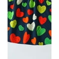 thumbnail image 7 of Guzomy Kids Girl Casual Sundress, 18-24M Kids Girl Flutter Sleeve Watermelon Heart Print Multicolor Breathable Summer Daily Dress, 7 of 7