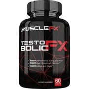 Muscle FX Testobolic FX 60 Vegetarian Tablets – Lean Muscle Mass Testosterone Supplement - Men's Testosterone Booster for lean Muscle, Drive, & Energy - Natural Stamina & Strength Booster