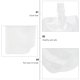 thumbnail image 2 of 50 frascos transparentes para bebidas, bolsa de plástico portátil para bebidas (300 ml), 2 of 8