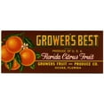 thumbnail image 3 of Anonymous 14x8 Black Modern Framed Museum Art Print Titled - Grower's Best Brand Citrus Label (1930-1950), 3 of 5