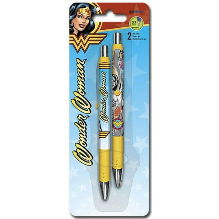 Gel Pen 2pk - DC Comics - Wonder Woman - 2pk New Toys Gifts Stationery iw0016