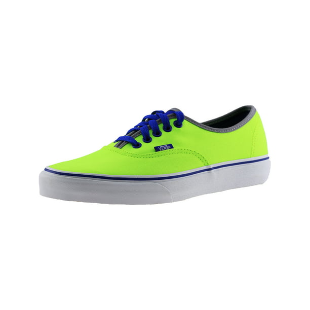 Vans Authentic Brite Green / Blue Ankle-High Canvas Shoe - 7.5M 6M Walmart.com
