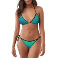 thumbnail image 1 of Balery Green Turquoise Teal Pijama Estampado Bikini de Dos Piezas para Mujer - Conjunto de Bikini Ajustable Sexy y Cómodo para Playa, 1 of 1