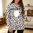 thumbnail image 5 of TGPMGRZ Pet Pouch Hoodie for Women with Kangaroo Pocket Cat Dog Carrier Hoodies Leopard Printed, 5 of 7