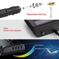 thumbnail image 3 of Encendedor de Auto TR12 con Evaporador Triple y Pantalla de Voltaje de Interruptor 4 USB Encendedor de Auto 120W Cargador, Negro, 3 of 5