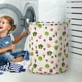 thumbnail image 4 of Stylish Patterned Linen Laundry Hamper Large Open Top Breathable Fabric For Bedroom Bathroom Durable And Easy Design, 4 of 5