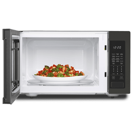 Whirlpool - 1.6 Cu. Ft. Microwave with Sensor Cooking - Black Stainless Steel