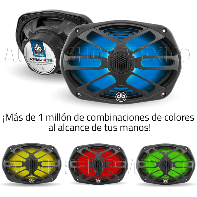 Bocinas Marinas RGB DB Drive APS69RGB 400 Watts 6×9 Pul ... DB Drive APS69RGB