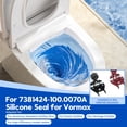 thumbnail image 3 of 12 Pack American Standard Flapper Seal for Toilet 7381424-100.0070A Toilet Tank Silicone Flapper Seal Gasket 3" for Home, 3 of 11