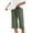 Green, variant on Bermuda Shorts For Women Drawstring Solid Color Pockets Solid Color Elastic Waist Shorts White