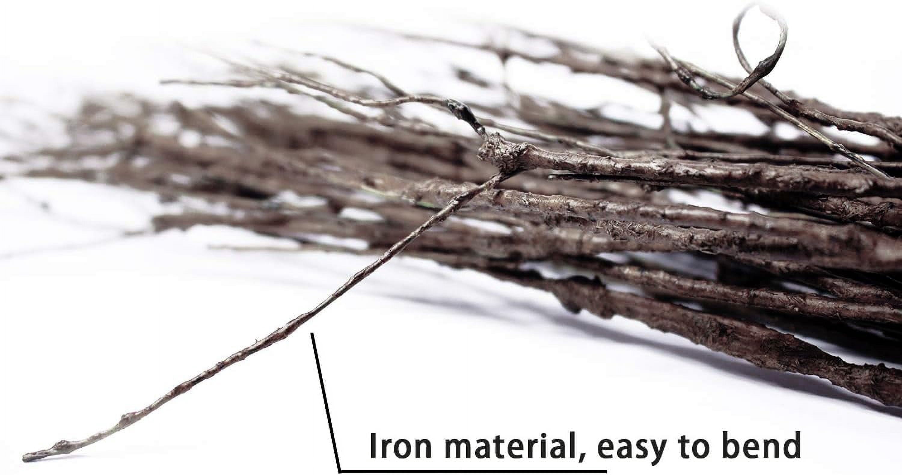 10 PCS Artificial Twigs Curly Willow Branches, 30.7 Inches Lifelike Bendable Artificial Branch Flower Dried Stems for Home Decoration