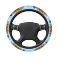 thumbnail image 3 of Haiem Animals on Noah's Ark Floating Print Steering Wheel Cover 15 Inches for Women Men, Neoprene Anti-Slip Cute Car Steering Wheel Grip Wrap Car Accessories Protective Case Cover, 3 of 8