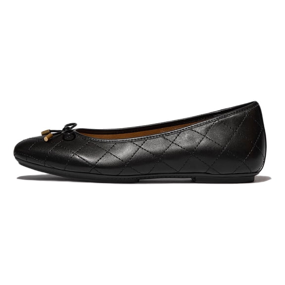 Fitflop Women's Delicato Bow Quilted-Leather Ballerina Flat