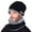 Black, variant on Ywbawe Men’s Winter Beanie Hat and Scarf Set Thick Knit Warm Cap with Windproof Design, Two PCS Set for Cold Weather