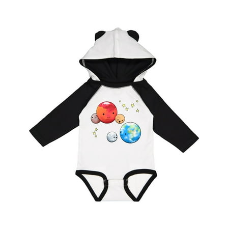 

Inktastic Planetary Playdate Cute Earth Mars and Moons Gift Baby Boy or Baby Girl Long Sleeve Bodysuit