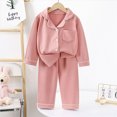 thumbnail image 4 of Kaprioy Girls Pajamas Girls Pajamas Set Long Sleeve Button-Down Sleepwear Nightwear Soft Pjs Set Loungewear, 4 of 4