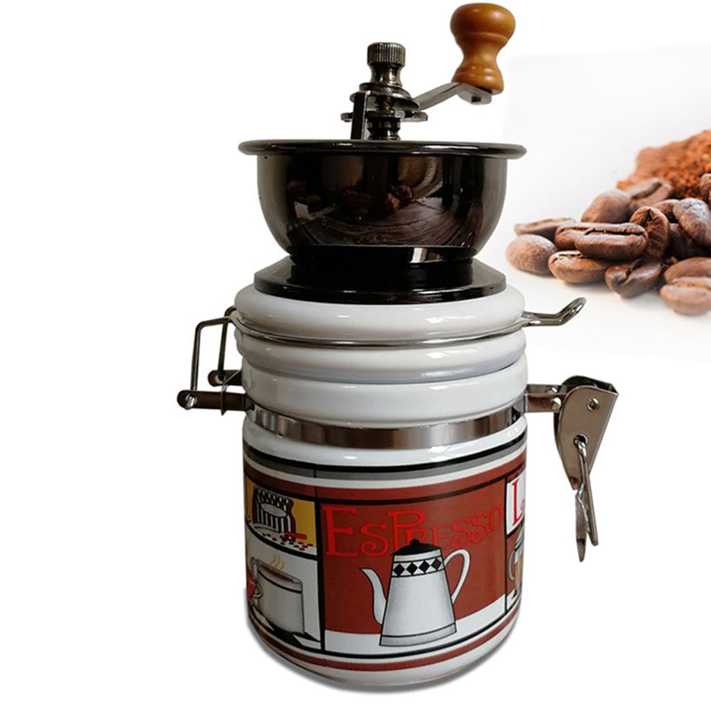 Portable Vintage Coffee Grinder Unique Manual Coffee Mill for Travels & Camping