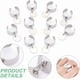 thumbnail image 4 of 10 anillos de acero inoxidable con dijes para mujer, redondos, ajustables, con dijes redondos, abiertos., 4 of 6