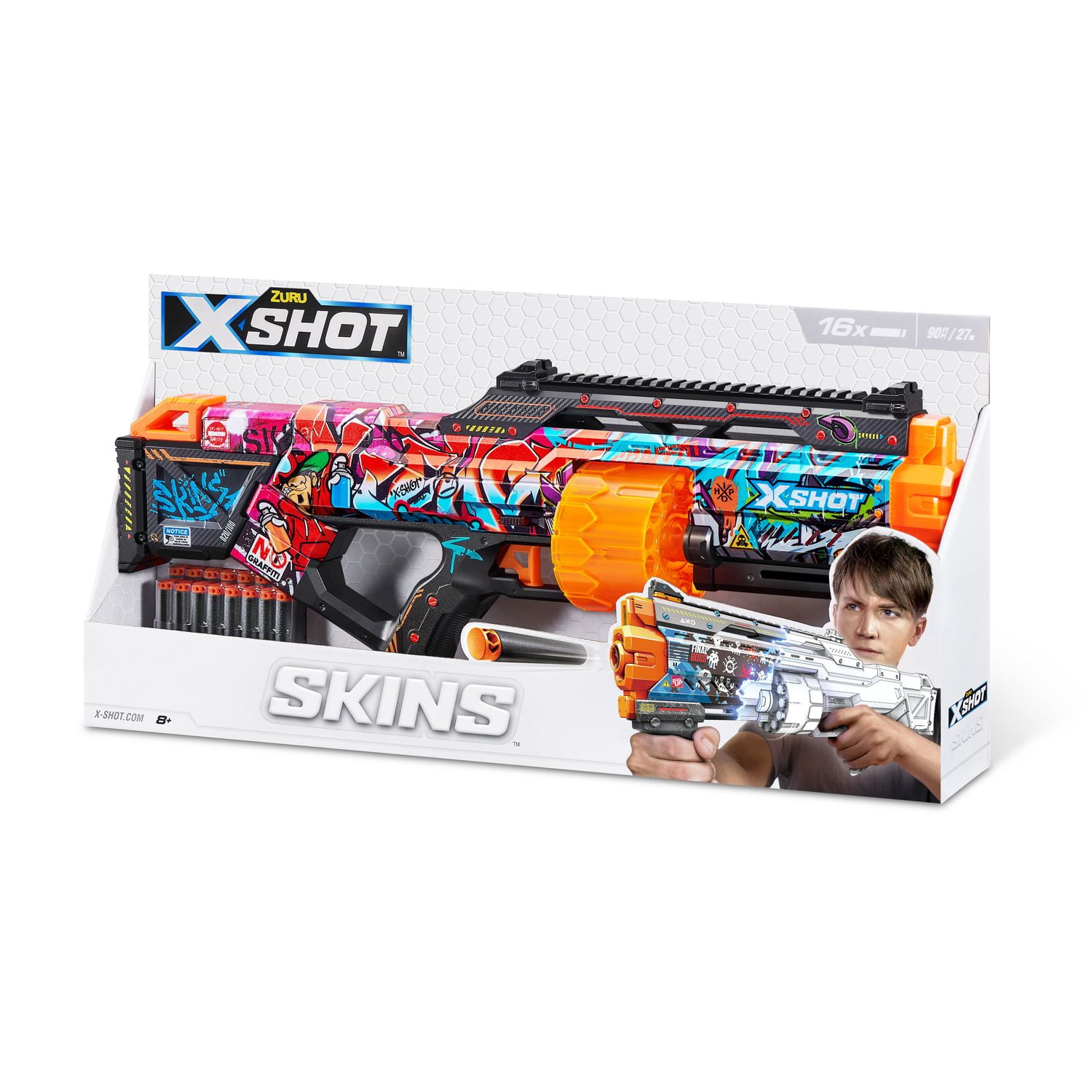 X-Shot Skins Last Stand Dart Blaster (16 Darts) - Walmart.ca