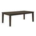 thumbnail image 5 of Dark Espresso Finish Dining Set 7pc Table with Extension Leaf and Upholstered Chairs Wooden Furniture, 5 of 7
