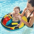 thumbnail image 3 of Baby Swimming Pool Float,Inflatable Summer Beach Boat Swim Tube Ring with Handles Safety Seat, 3 of 5