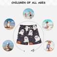 thumbnail image 6 of FORMRS Boys Swim Trunks Quick Dry Mesh Liner Boardshorts Sizes XS-XL, White Halloween Ghosts, 6 of 7