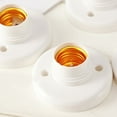 thumbnail image 6 of 10x E27 plastic screw lamp holder-White, 6 of 6