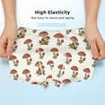 thumbnail image 3 of Yiaed Mushroom Print Boys' Boxer Briefs Cotton Casual Stretch Comfort Boys Boxers - Kids Boxer Briefs Underwear for Boys (6-18)-Medium, 3 of 5
