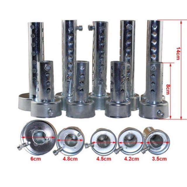 VALINK Universal Motorcycle Part Metal Motorcycle Exhaust Can Muffler Baffle DB Removable Silencer