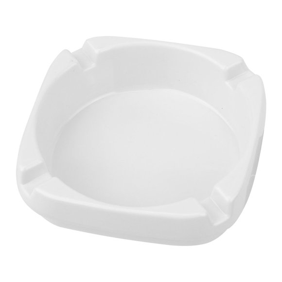 Cenicero cuadrado cenicero para fumar resistente a altas temperaturas (blanco)