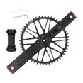 thumbnail image 3 of Juego de bielas para bicicleta, fácil instalación, plato 50T para bicicletas plegables Negro, 3 of 8