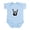 Sky Blue, variant on CafePress - Rock Finger Symbol Infant Bodysuit - Baby Light Bodysuit, Size Newborn - 24 Months