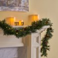 thumbnail image 2 of Furvclv 2 Pack Pre-lit 9'x10" Artificial Christmas Garland, Timer Battery Operated Winter Greenery Garland With 20 Pine Cones, 50 LED Lights And 160 Tips, Christmas Collection, 2 of 6