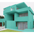 thumbnail image 2 of Pintura Vinílica Alvamex Alvacolor Turquesa 19L Interior y Exterior 4 Años, 2 of 5