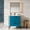 Teal, variant on EVIVA Moma 24 Inch Teal Bathroom Vanity with Black Metallic Legs