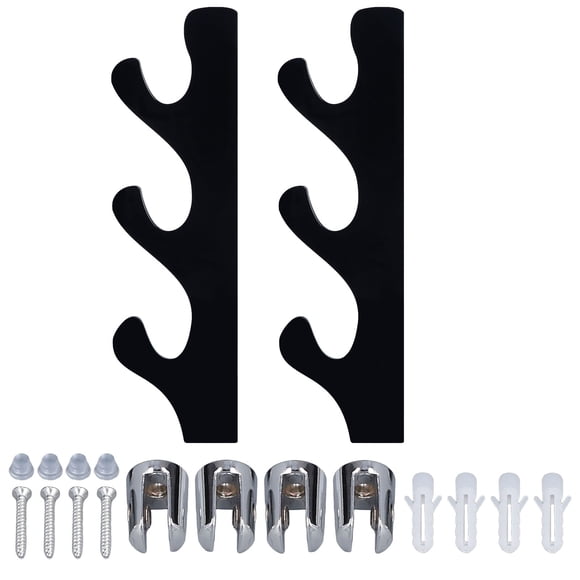 Soporte para espadas de acrílico de tres capas para pared, compatible con todo tipo de espadas, color negro.