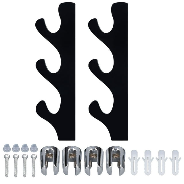 Soporte para espadas de acrílico de tres capas para pared, compatible con todo tipo de espadas, color negro.