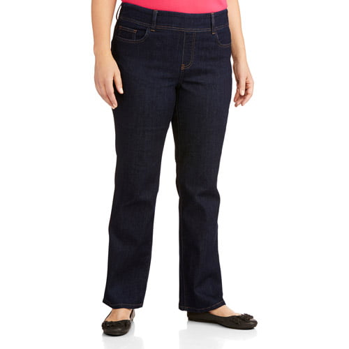 Faded Glory - Women's Plus-Size Pull On Bootcut Jean - Walmart.com ...