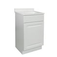 thumbnail image 3 of Design House Wyndham Ready to Assemble 19" Bathroom Cabinet with Cultured Marble 4" Centerset Vanity Top, White, 3 of 19