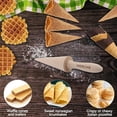 thumbnail image 3 of WYJ Wood Cone Roller Pizzelle Roller Krumkake Ice Cream Cone Roller Mold Natural Waffle Cone Roller Wooden Mini Waffle Cones Pastry ating Baking Pastry Tool Cone Mold Pizzelle Makers -0614, 3 of 6