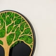 thumbnail image 3 of Life Tree Moss Metal Wall Art, 3 of 6
