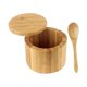 thumbnail image 2 of Tarro de condimento,Tarro de bambú para condimentos,almacenamiento de cocina,tarro de especias,Recipiente para condimentos Recipiente de cocina multiusos,tarro de especias azucarero con cuchara, 2 of 9